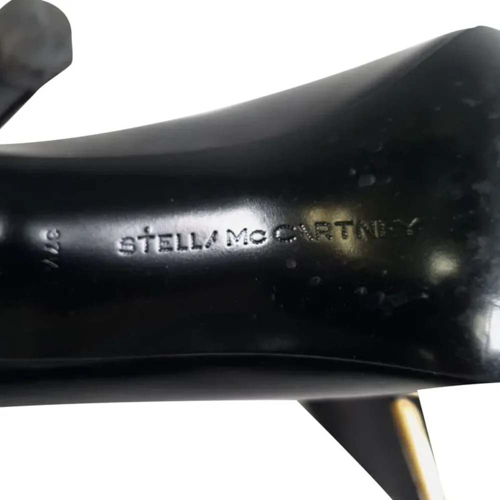 Stella Mccartney Pointed-Toe Pumps in Black Leather
